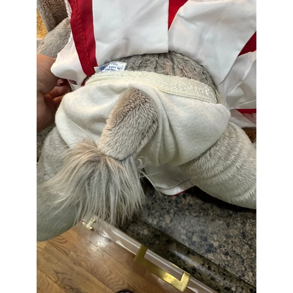 build a bear elephant with complete cheerleader‎ outfit with pom poms